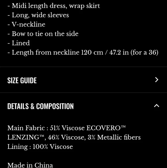 Sezane Linoy Multicolor Long Sleeve Wrap Dress - Picture 6 of 6